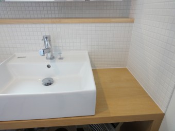 造作でシンプル＆使いやすい洗面に